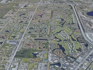 West Palm Beach City, FL, USA (2021) 3D Model preview