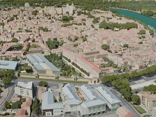 Avignon City, France (2020) 3D Model preview