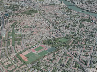 Basel City, Switzerland (2020) 3D Model preview