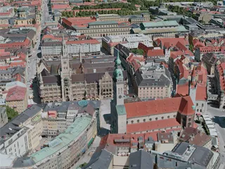 Munich City, Germany (2020) 3D Model preview
