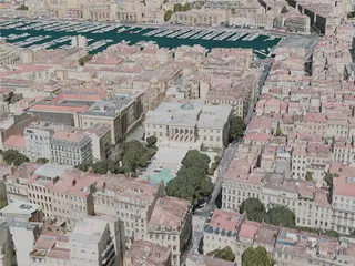 Marseille City, France (2020) 3D Model preview