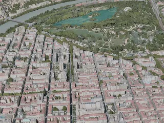 Lyon City, France (2020) 3D Model preview