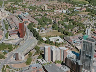 Leeds City, UK (2020) 3D Model preview