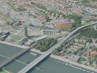 Bremen City, Germany (2020) 3D Model preview