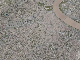 Bordeaux City, France (2020) 3D Model preview