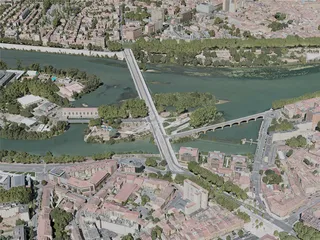 Toulouse City, France (2020) 3D Model preview