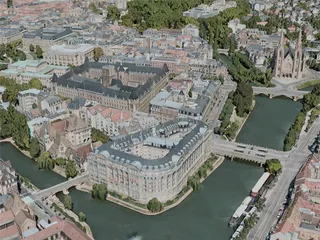 Strasbourg City, France (2020) 3D Model preview