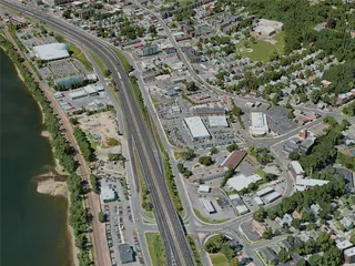 Springfield City, MA, USA (2020) 3D Model preview