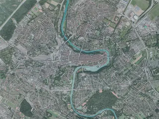 Bern City, Switzerland (2020) 3D Model preview