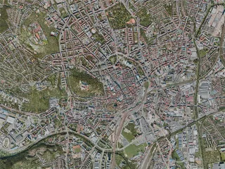 Brno City, Czechia (2020) 3D Model preview