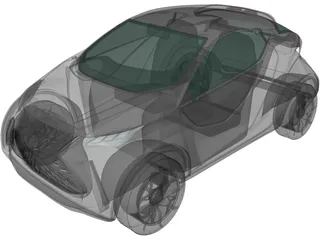 Lexus LF-SA Concept 3D Model preview