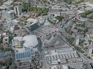 Nottingham City, UK (2020) 3D Model preview