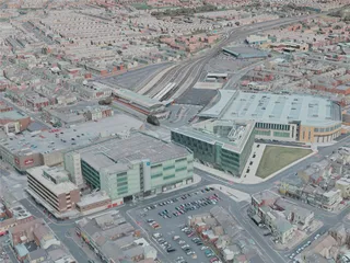 Blackpool City, UK (2020) 3D Model preview