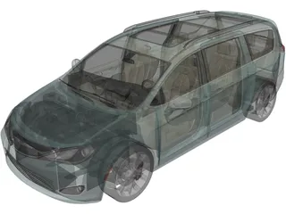 Chrysler Pacifica (2016) 3D Model preview