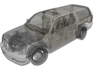 Cadillac Escalade ESV (2008) 3D Model preview