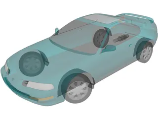 Honda Prelude (1993) 3D Model preview