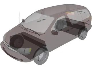 Toyota Sienna (1998) 3D Model preview