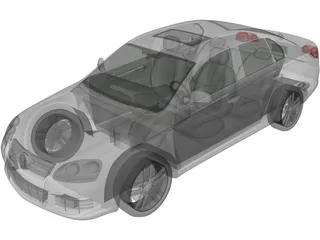 Volkswagen Jetta (2006) 3D Model preview