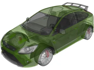Ford Focus RS (2009) 3D Model preview