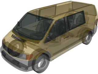 Mercedes-Benz Vito (1996) 3D Model preview