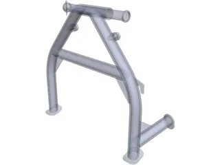 Honda Transalp Centre Stand 3D Model preview