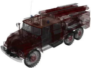 ZIL 131 AC40 (1970) 3D Model preview