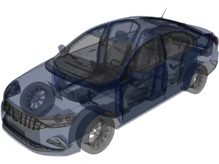 Volkswagen Polo (2020) 3D Model preview