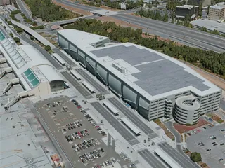 San Jose Airport, CA, USA (2020) 3D Model preview