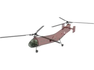 Piasecki H-21 / CH-21B Workhorse 3D Model preview