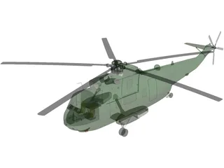Sikorsky VH-3D Sea King (Presidential) 3D Model preview