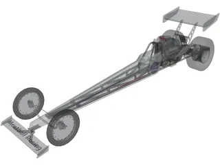 Dragster 3D Model preview