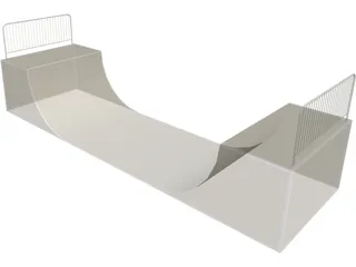 Ramp for Skeating 3D Model preview