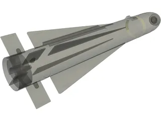 AGM-65K Maverick Missile 3D Model preview