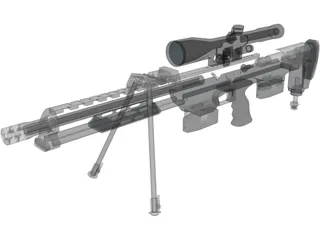 DSR-1 Accuracy International Sniper Rifle (AISR) 3D Model preview