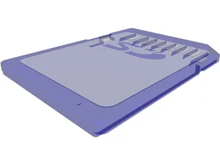 SD Card 3D Model preview