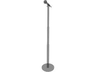 Audio Microphone 3D Model preview
