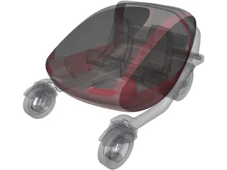 MIT POD Car 3D Model preview