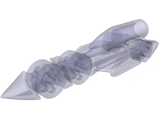 Model Land Speed Record Car 3D Model preview