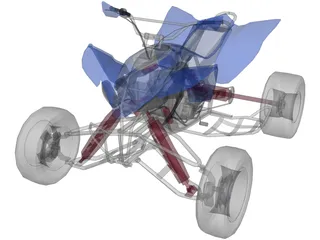 Yamaha Quad 3D Model preview