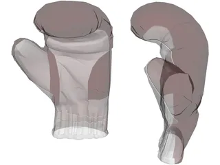 Boxing Gloves 3D Model preview