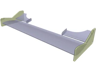 Formula BMW Front Wing Assembly 3D Model preview