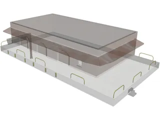 Depot Station 3D Model preview