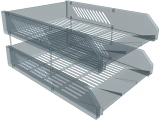 Paper Tray 3D Model preview