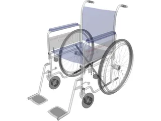 Wheelchair 3D Model preview
