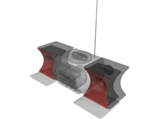 Radio 3D Model preview