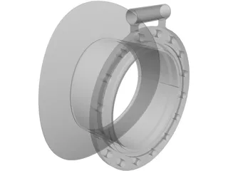 18inch Manhole Frange 3D Model preview