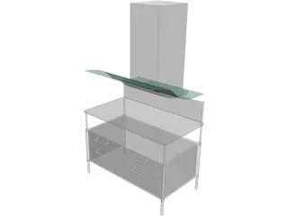 Kitchen Hood 3D Model preview