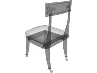 Retro Chair 3D Model preview