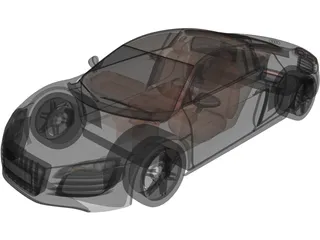 Audi R8 3D Model preview