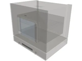 Gaggenau BL 253-110 Lift Oven 3D Model preview